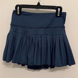 Blue Mini Skater Athletic Skirt